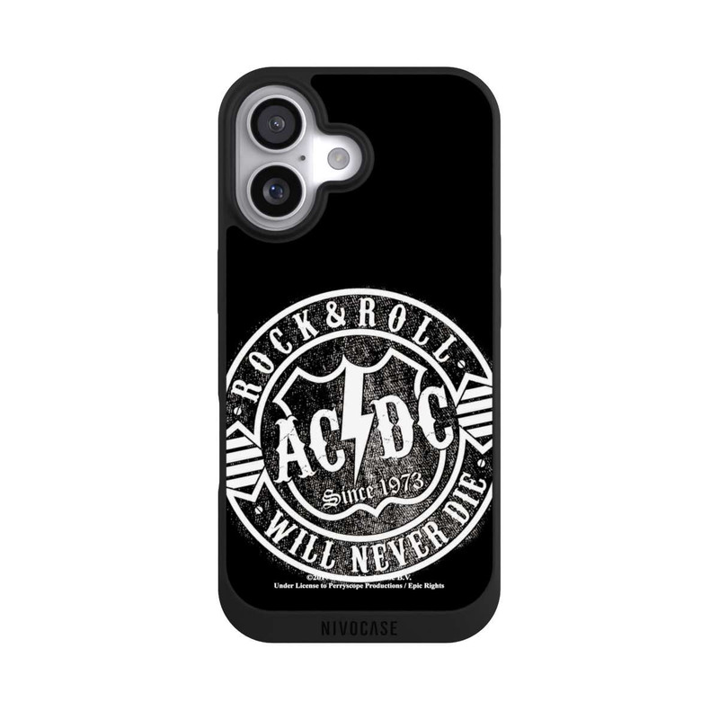 iPhone 17 NIVOpure ACDC Rock and Roll Blanc