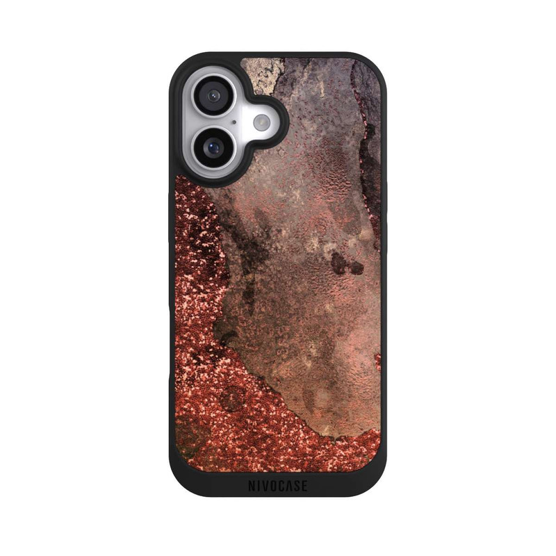 iPhone 17 NIVOpure  Brauner Glitzer Marmorlook