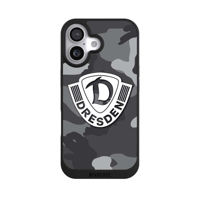 iPhone 17 NIVOpure Dresden Camouflage Grau - Dynamo Dresden