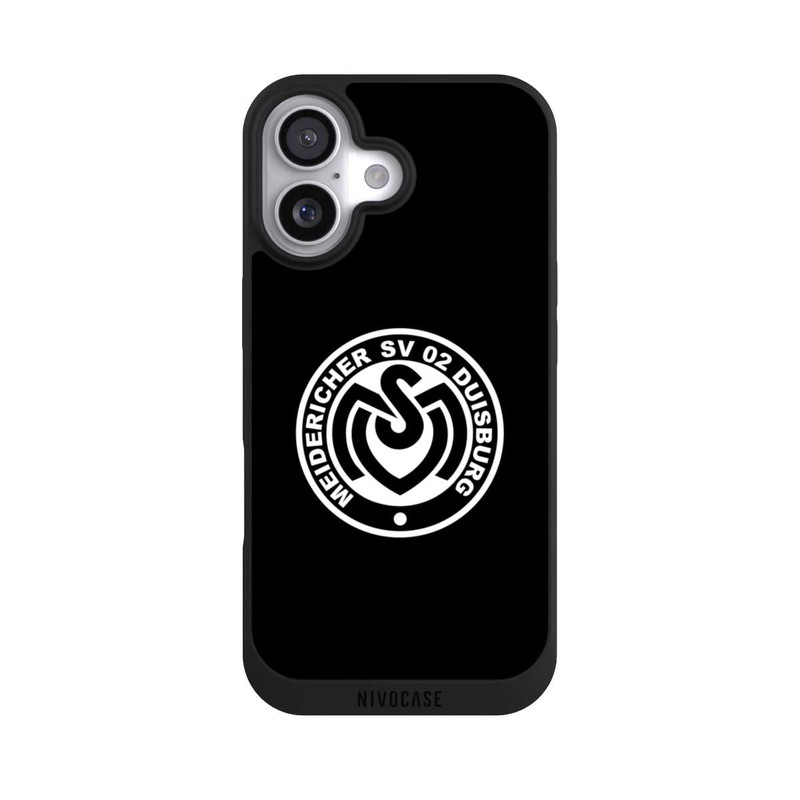iPhone 17 NIVOpure MSV Logo auf Schwarz