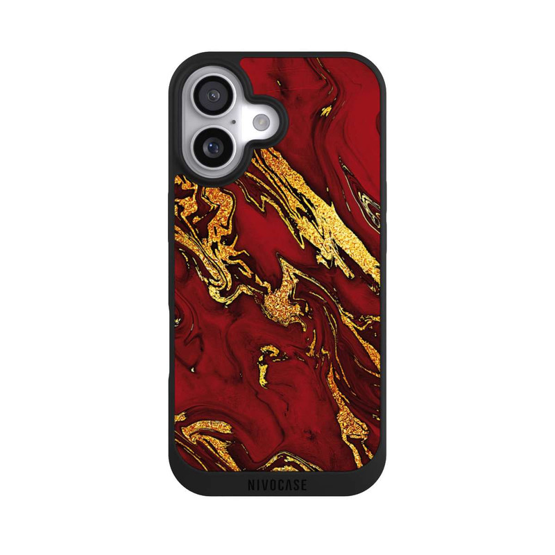 iPhone 17 NIVOpure Rot Gold Marmorlook
