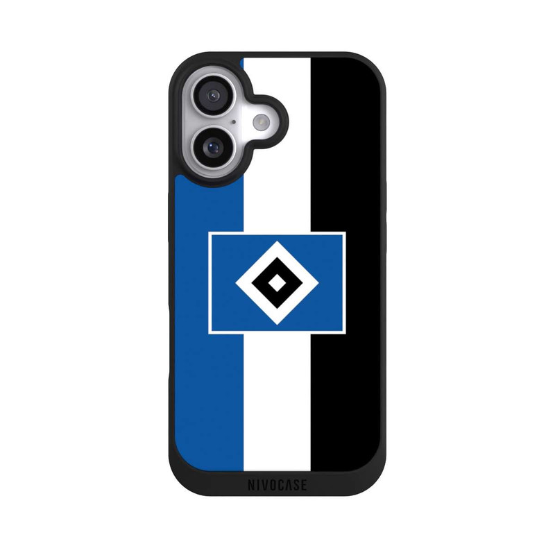 iPhone 17 NIVOpure HSV Streifen - Blau-Weiß-Schwarz