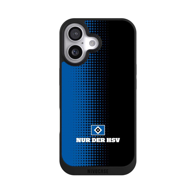 iPhone 17 NIVOpure Nur der HSV - Rautenraster Schwarz