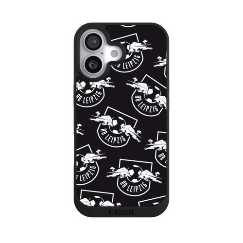  NIVOpure Logos RB Leipzig Weiß auf Schwarz