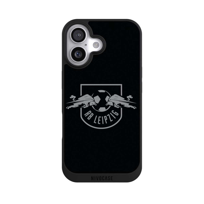 iPhone 17 NIVOpure Graues RB Leipzig Logo auf Schwarz