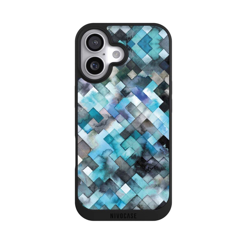 iPhone 17 NIVOpure Moody Geometry Blue