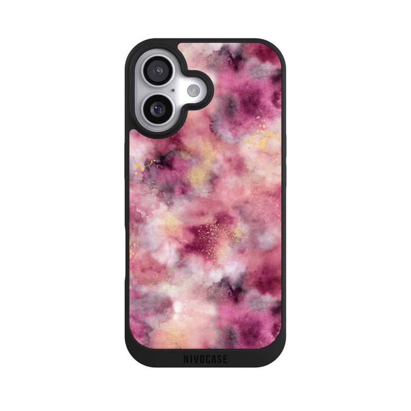 iPhone 17 NIVOpure Smoky Marble Watercolor Pink