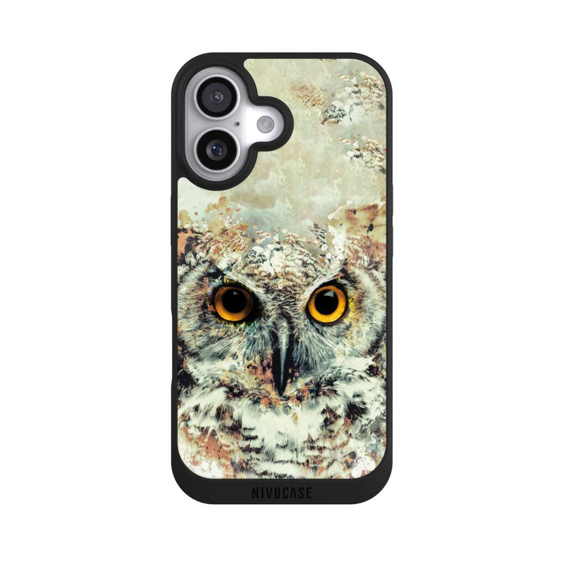 iPhone 17 NIVOpure Aquarell-Kauz
