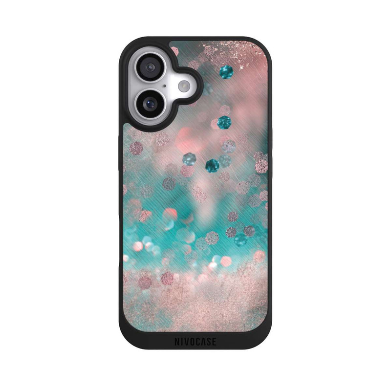 iPhone 17 NIVOpure Turquoise Glamour Glitter Look