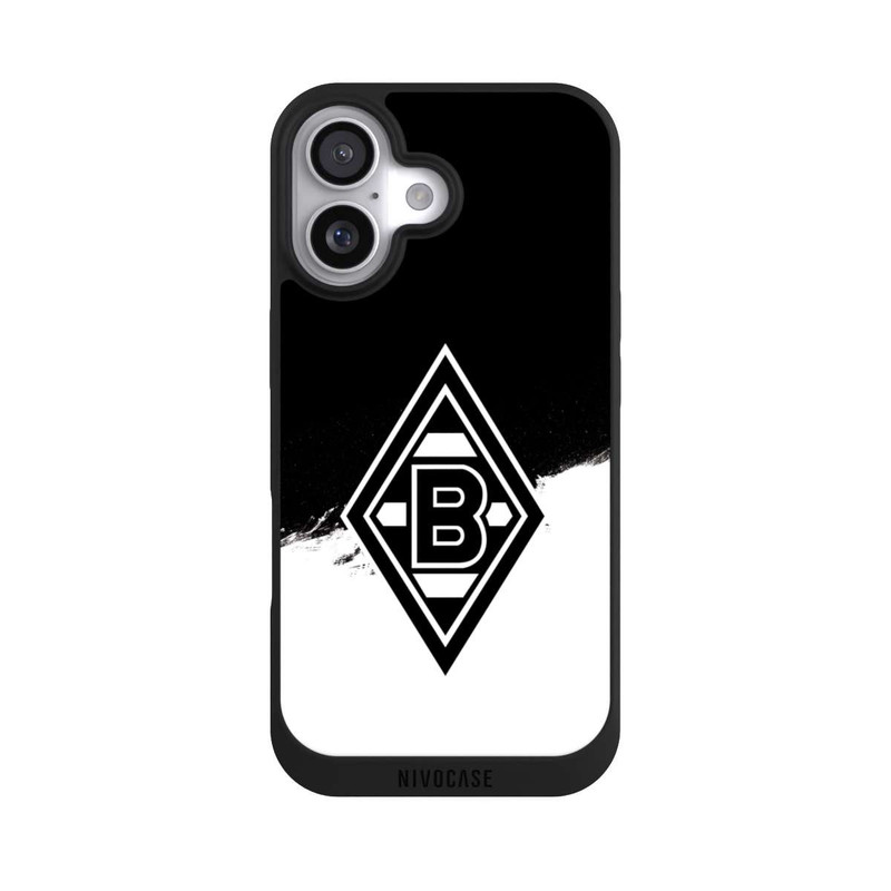 iPhone 17 NIVOpure Borussia Scratch Schwarz-Weiss