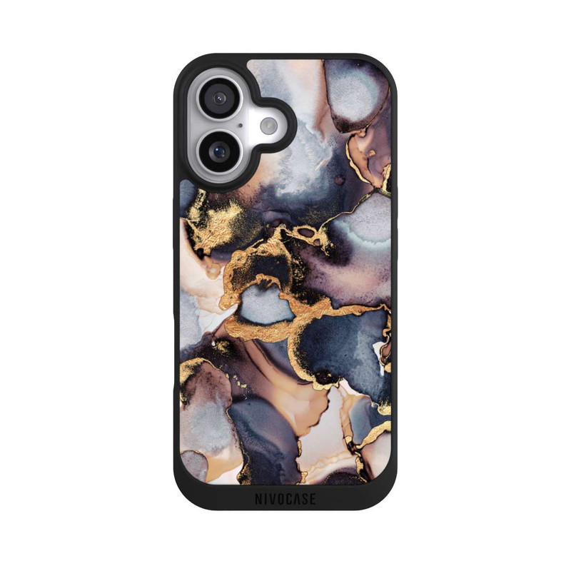 iPhone 17 NIVOpure Verträumte Tinte Grau-Golddruck