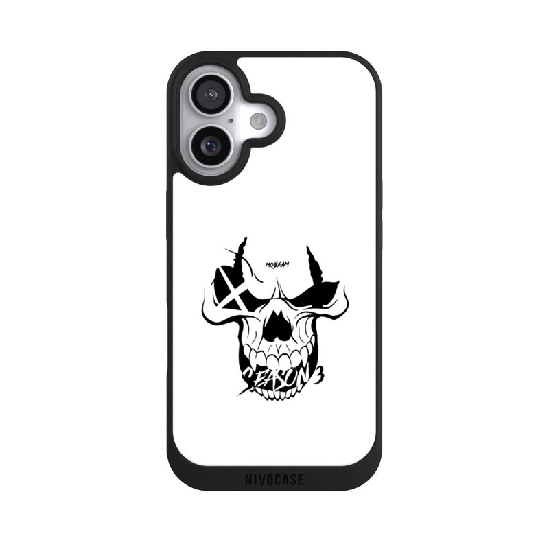 iPhone 17 NIVOpure Schädel Weiß/Schwarz
