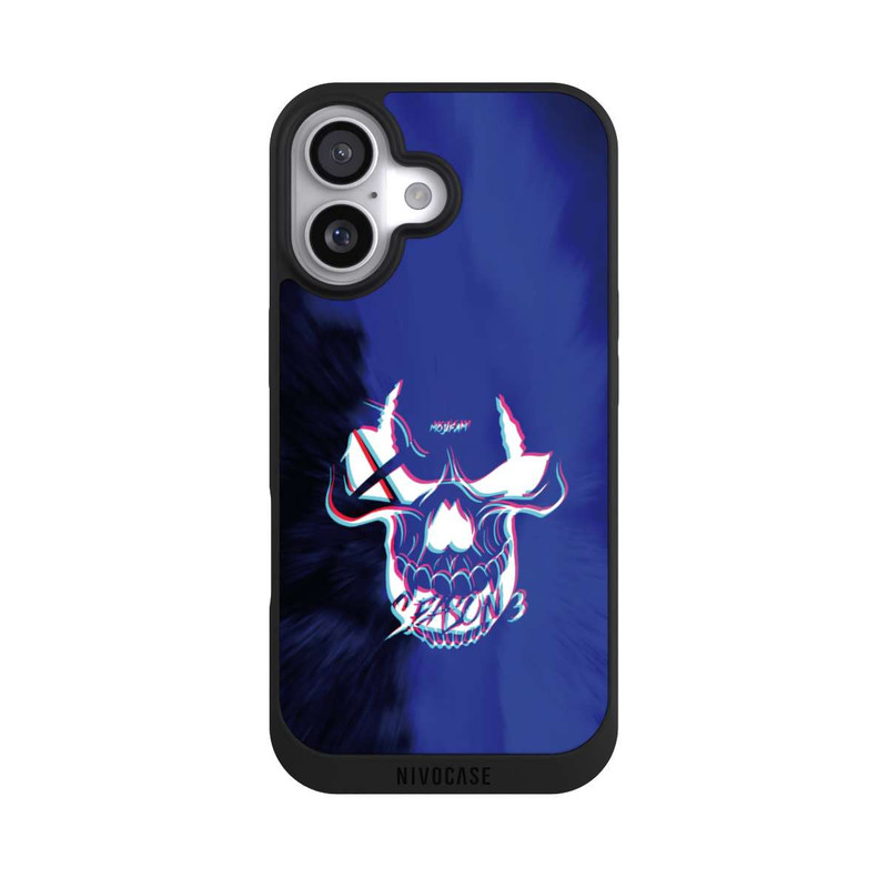 iPhone 17 NIVOpure Blauer Totenkopf