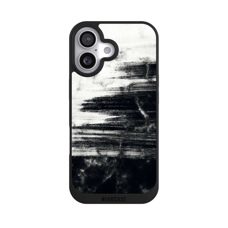 iPhone 17 NIVOpure Gebürsteter monochromer Stein