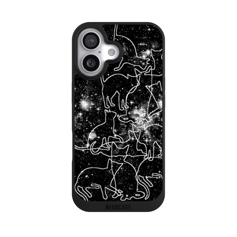 iPhone 17 NIVOpure Sternennacht-Katzen