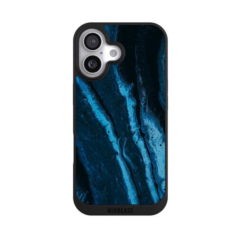 iPhone 17 NIVOpure Blue oil texture