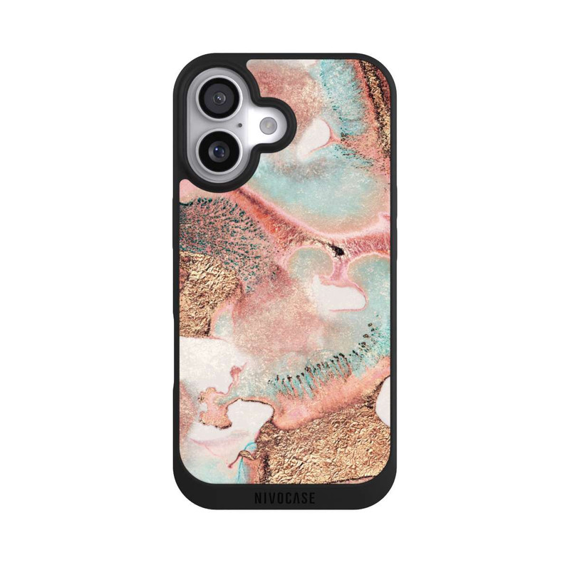 iPhone 17 NIVOpure Hübscher Tintendruck gold