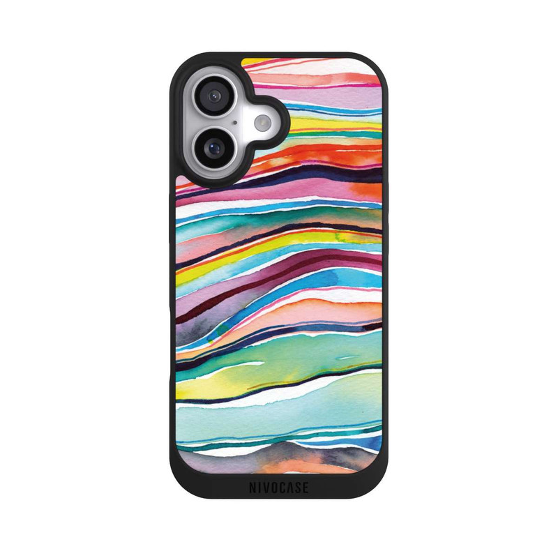iPhone 17 NIVOpure Couches d'agate aquarelle