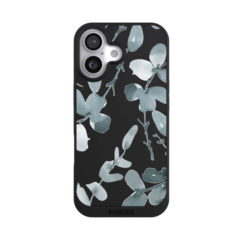 iPhone 17 NIVOpure Eukalyptus Muster transparent