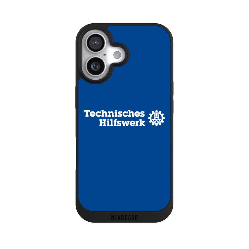 iPhone 17 NIVOpure Technisches Hilfswerk Logo Blau