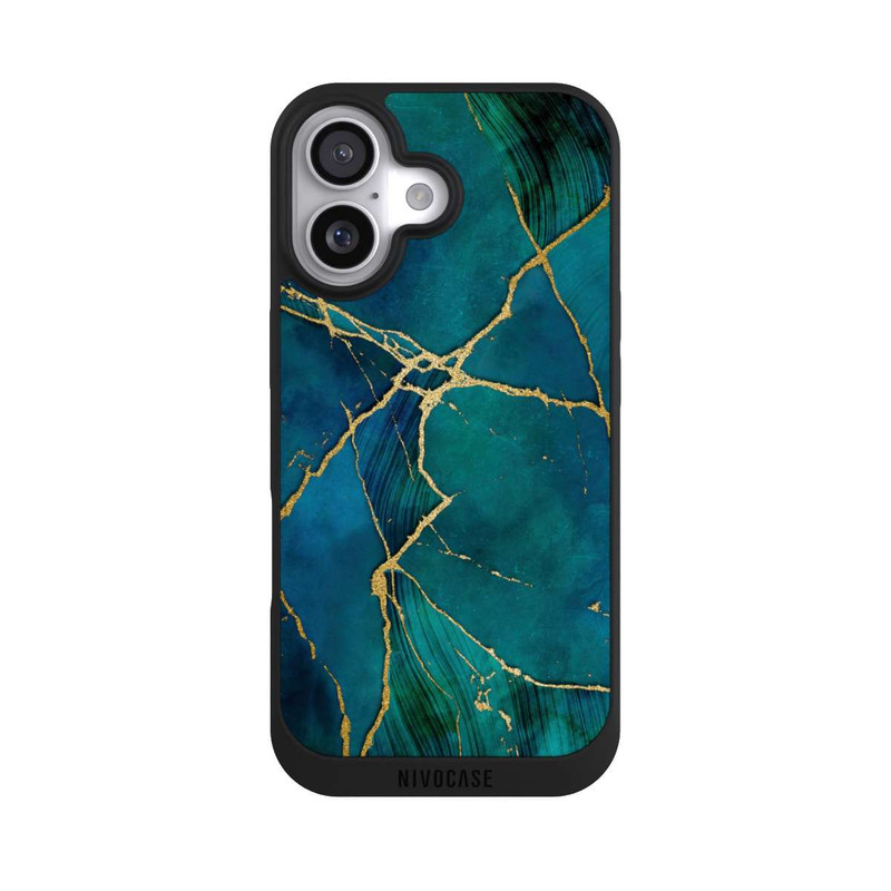 iPhone 17 NIVOpure Mineralischer Glamourlook Blaugold