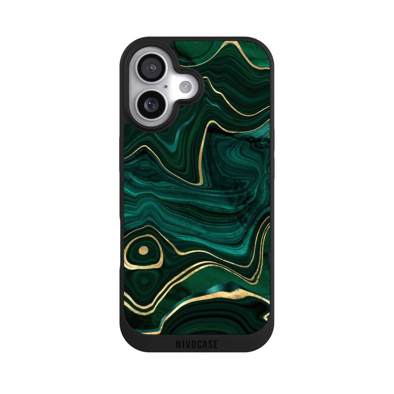 iPhone 17 NIVOpure Malachite gold print