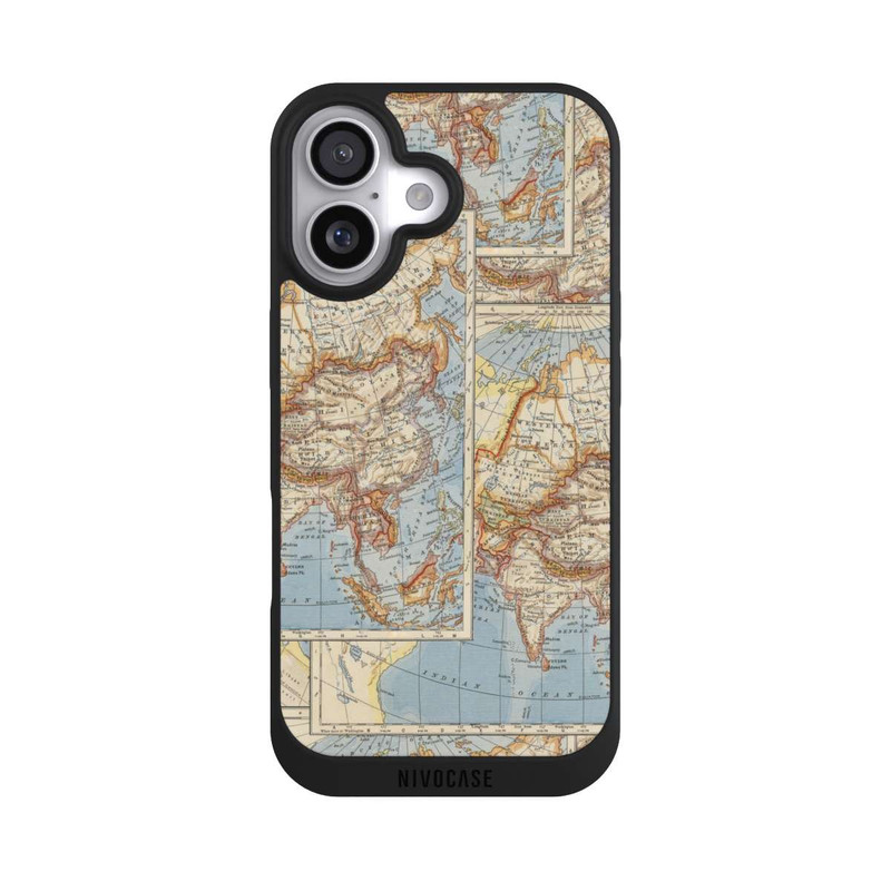 iPhone 17 NIVOpure Weltkarte Vintage