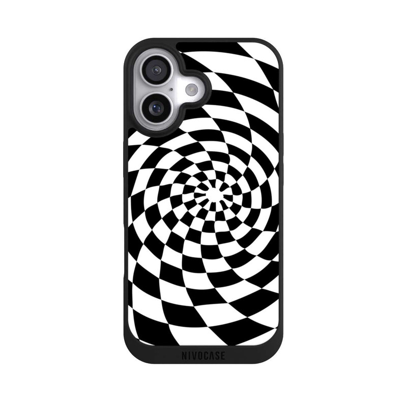 iPhone 17 NIVOpure Illusion en noir et blanc