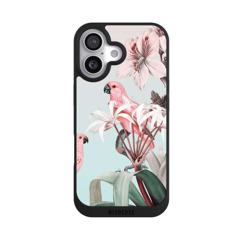 iPhone 17 NIVOpure paradiesische Papageien Pastell