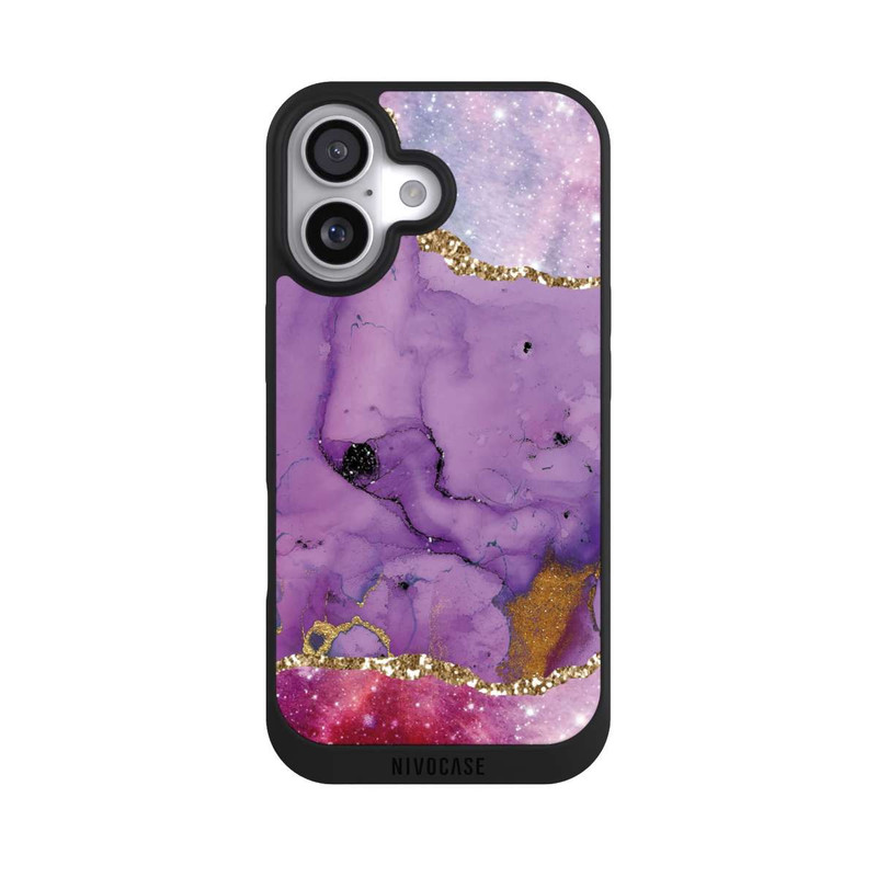 iPhone 17 NIVOpure Lila Galaxy Glamour Marble