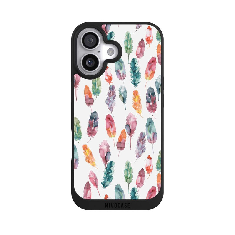 iPhone 17 NIVOpure Boho Watercolor Feathers