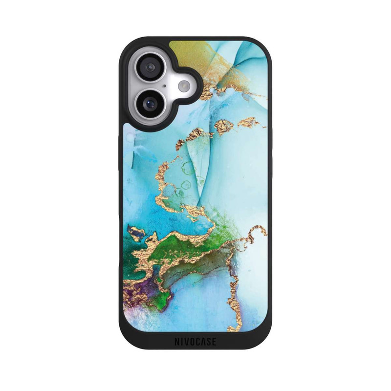 iPhone 17 NIVOpure Bunter Marmor-Glitzer-Look