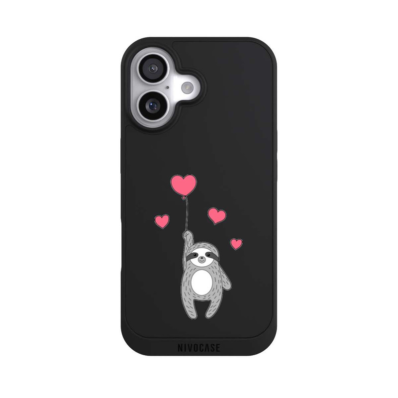 iPhone 17 NIVOpure Paresseux avec coeurs transparent