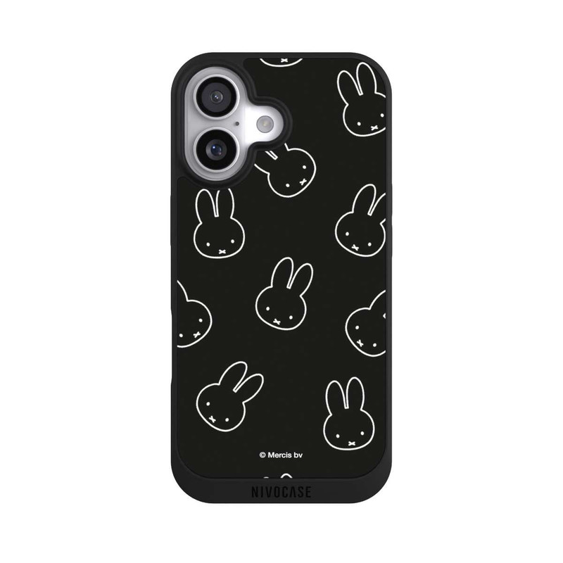 iPhone 17 NIVOpure Miffy Pattern Noir