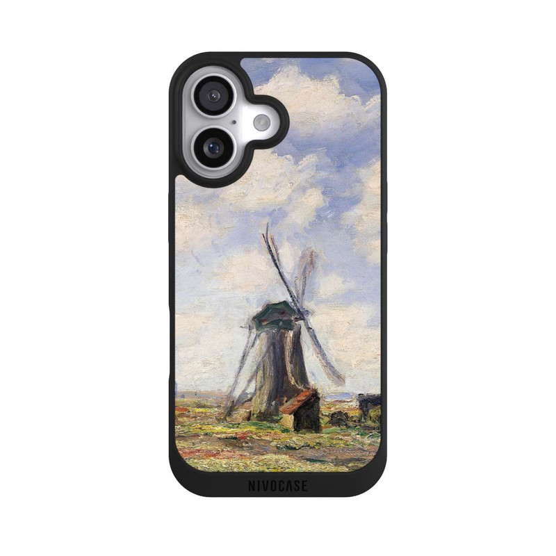 iPhone 17 NIVOpure Tulpenfelder mit der Rijnsburger Windmühle von Claude Monet