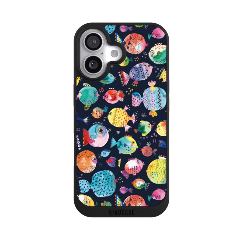 iPhone 17 NIVOpure Strandkugelfische Kinder Marineblau