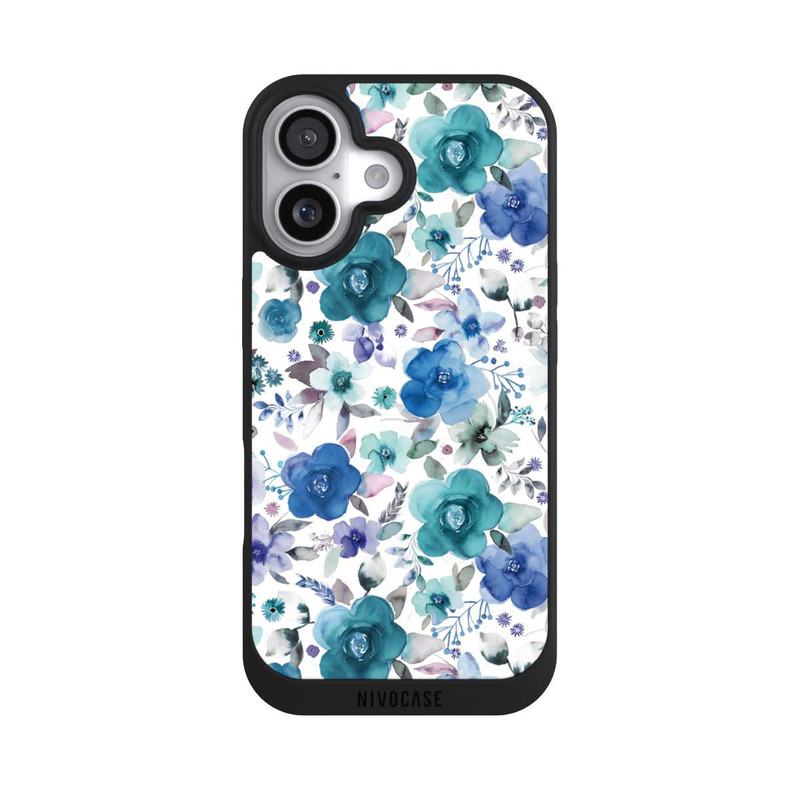 iPhone 17 NIVOpure Winter Floral Bouquets Blue