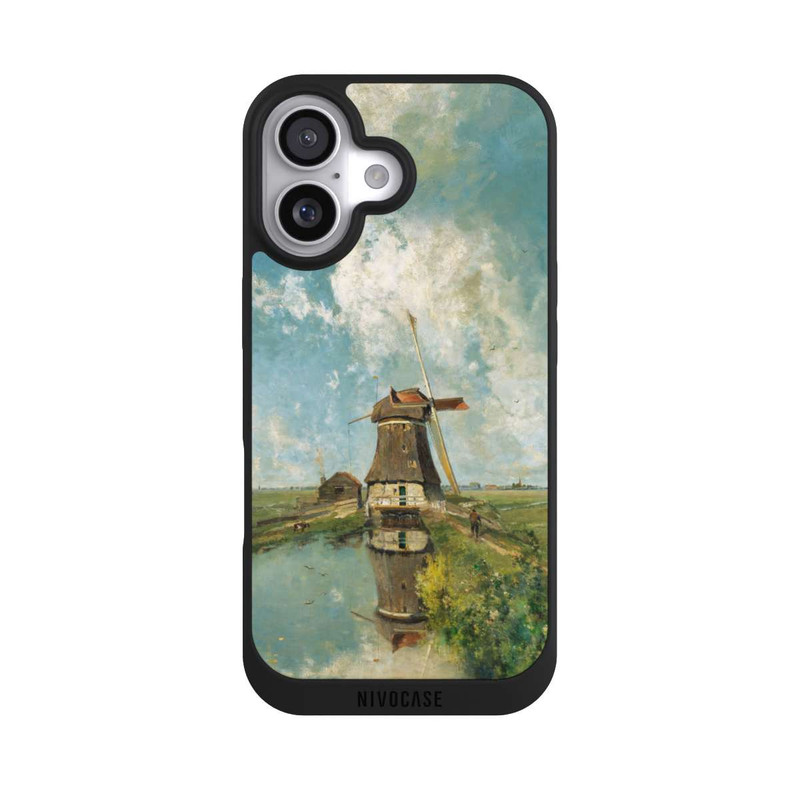 iPhone 17 NIVOpure A Windmill on a Polder Waterway