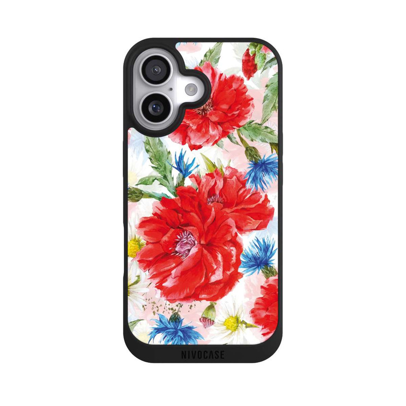 iPhone 17 NIVOpure Prairie d'Été, Bleuets et Coquelicots