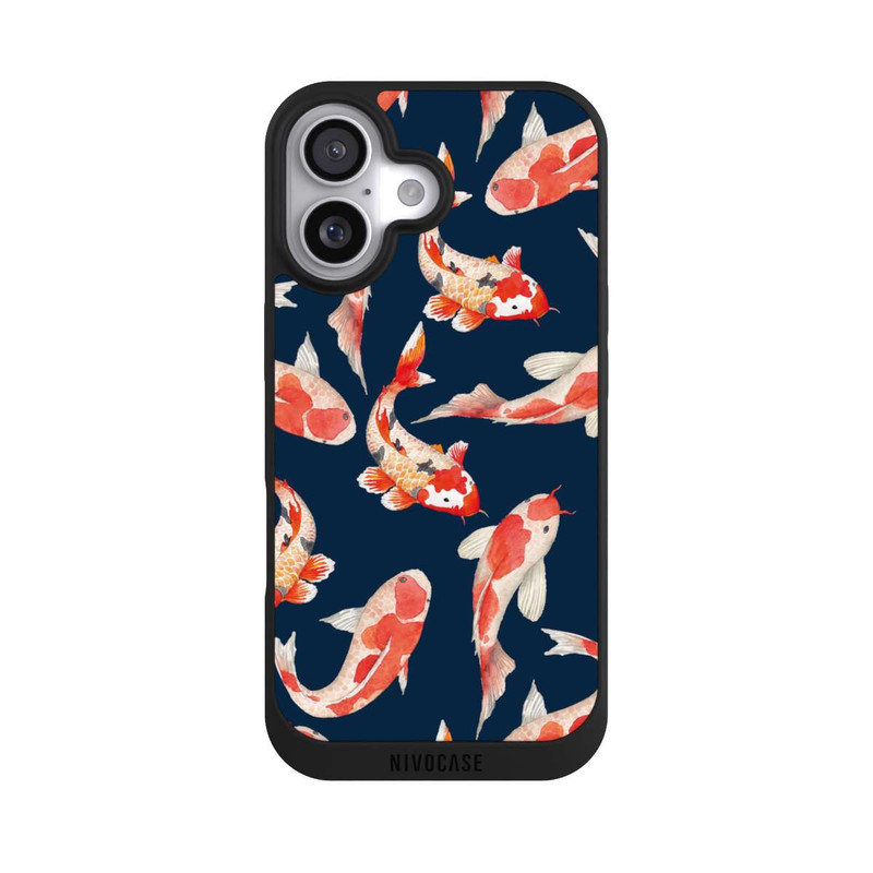 iPhone 17 NIVOpure Koi auf blauem Hintergrund