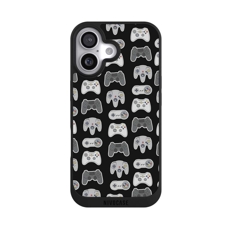 iPhone 17 NIVOpure Controller Pattern Black Background