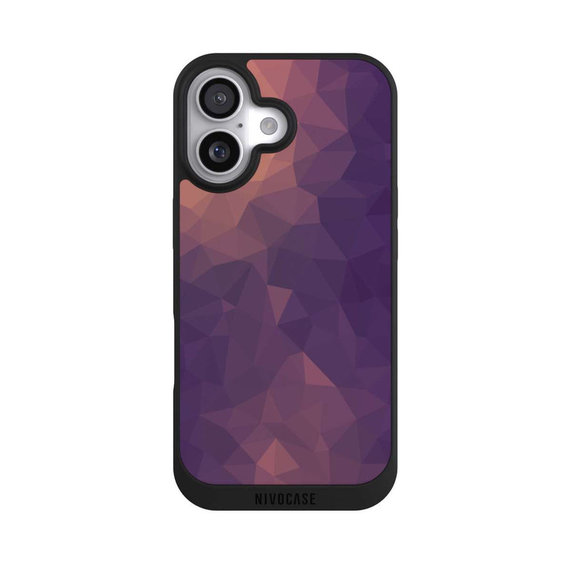 iPhone 17 NIVOpure Polygonal Mosaic Rot/Violett