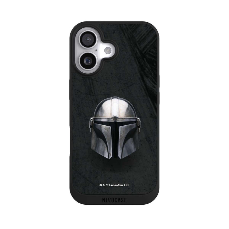 iPhone 17 NIVOpure Casque Mandalorien Noir