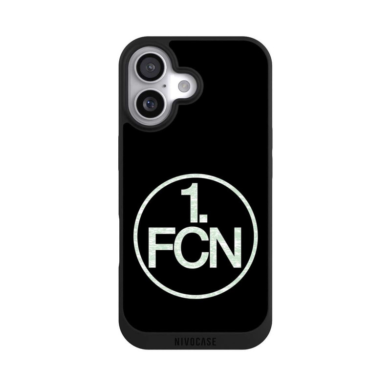 iPhone 17 NIVOpure FCN Logo in Weiß Hintergrund Schwarz