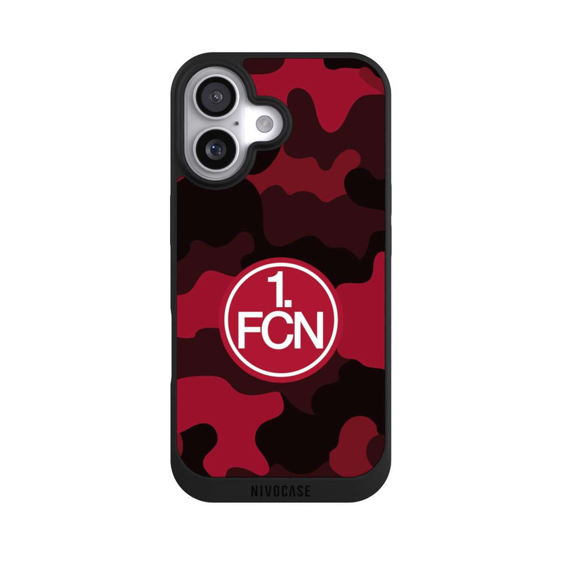 iPhone 17 NIVOpure FCN Logo Weiß in Roter Tarnung