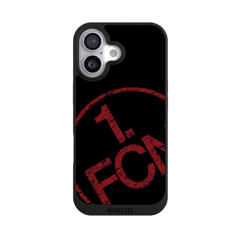 iPhone 17 NIVOpure FCN Logo Rot Textur Hintergrund Schwarz
