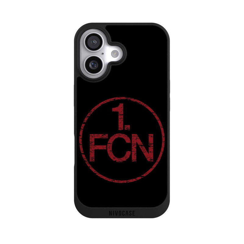 iPhone 17 NIVOpure FCN Logo Rot Hintergrund Schwarz