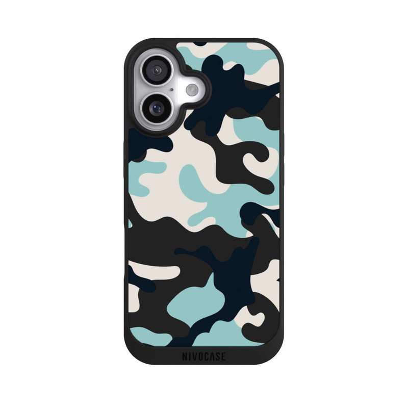 iPhone 17 NIVOpure Blaues Camouflage