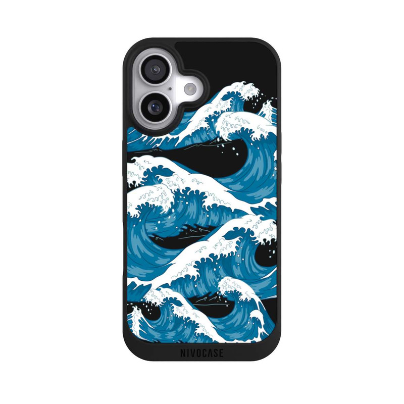 iPhone 17 NIVOpure Sea Waves Black Kanagawa