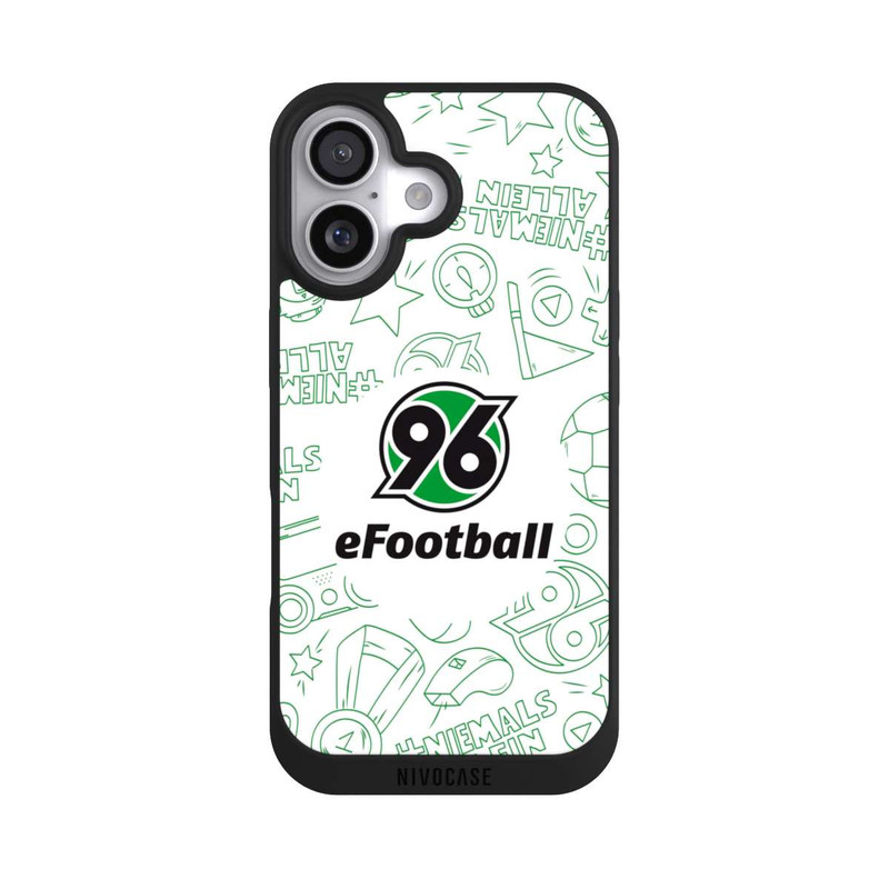 iPhone 17 NIVOpure Hannover 96 Football Pattern Design White